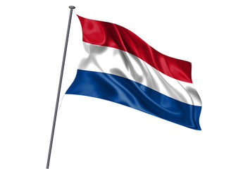 オランダ　 国旗　ポール　アイコン