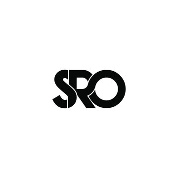 sro letter original monogram logo design