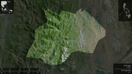 Kalinga, Philippines - composition. Satellite