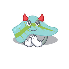 Pancreas clothed as devil cartoon character design concept