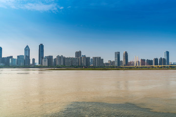 Obraz premium Urban Scenery of Nanchang New District,jiangxi,china