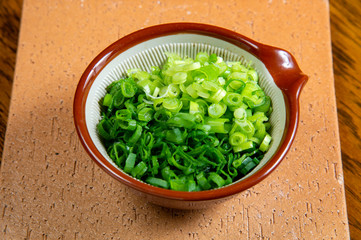 刻んだ青ネギ