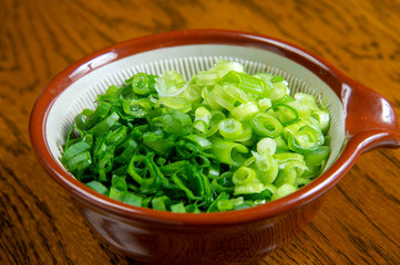 刻んだ青ネギ