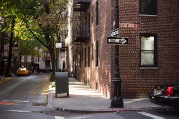 Gordijnen Smalle Straten new york city corner  © Allan