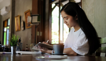 Business working in office with documents and laptop people Consulting and business planning.
