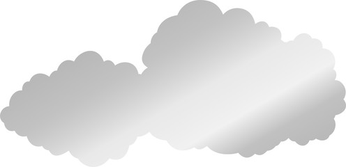 Fototapeta premium Sliver Japanese clouds connected to each other