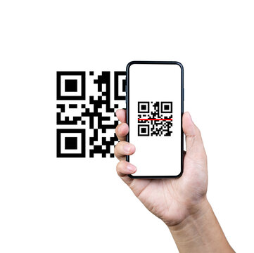 rq code scan on mobile phone.