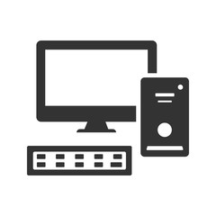 Desktop computer icon