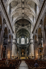 Obraz premium Interior of The Church of Saint-Sulpice, Paris, France.