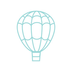 air balloon isolated on white