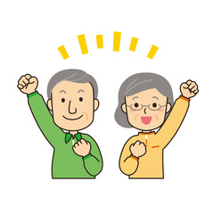 ジャージを着た男女