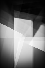 Abstract geometric black and white photography. Alicante province. Spain