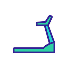 mechanical treadmills icon vector. mechanical treadmills sign. color symbol illustration