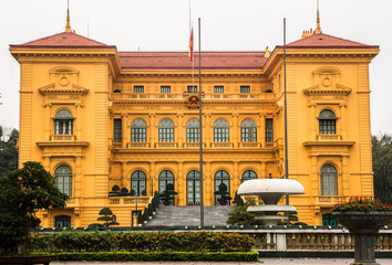 Ho Chi Minh Presidential Palace in Hanoi city, Vietnam