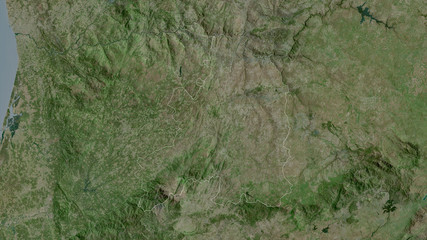 Fototapeta na wymiar Guarda, Portugal - outlined. Satellite