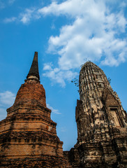 Fototapeta premium Wat Ratcha Burana, Ayutthaya historical park, Thailand