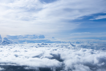 The beautiful  sky from the aeroplan