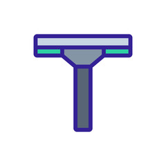 microfiber mop icon vector. microfiber mop sign. color symbol illustration