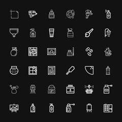 Editable 36 spray icons for web and mobile