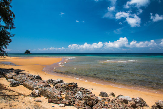 Tekek beach of Tioman island in Malaysia