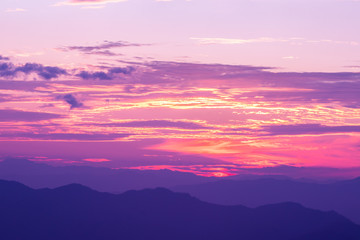 The Mountain at The Sunrise