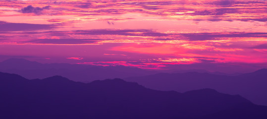 The Mountain at The Sunrise
