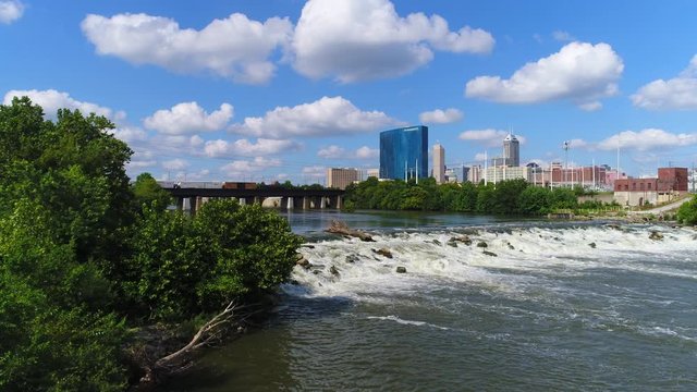 Video Shot of the White River and the Rock Fla