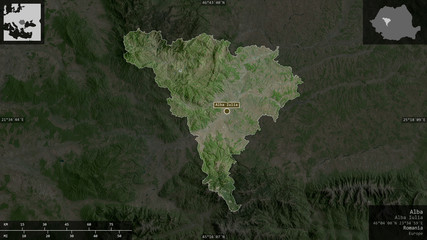 Alba, Romania - composition. Satellite