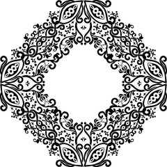 black frame from simple elements