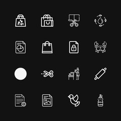 Editable 16 simplicity icons for web and mobile