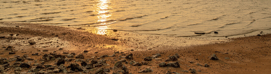 Sunlight on the beach background