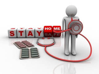 3d rendering medical doctor stethoscope
