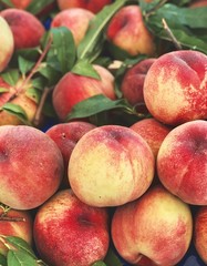 Fresh peaches for food patterns