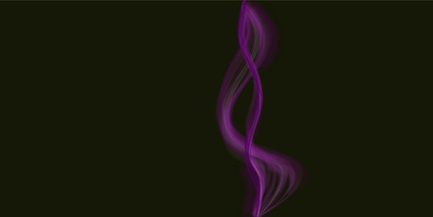 purple light and smoky pattern on black background