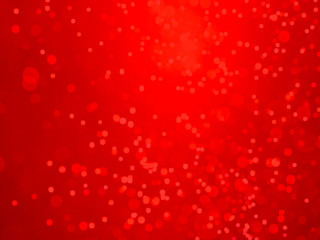 Red bokeh background. Blurry glittering diamonds wallpaper.