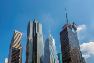 Fototapeta na wymiar Manhattan skyline, skyscraper in New York City, USA. 