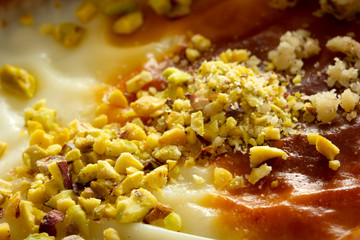 Traditional Turkish Dessert Sutlac. Rice Pudding.
