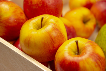 red apples in a basket