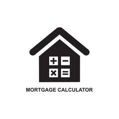 MORTGAGE CALCULATOR ICON , ACCOUNTING ICON