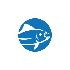 Fish logo template icon
