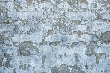 Abstract vintage grunge dirty wall background texture with wall covered up in fungus and stucco dents.