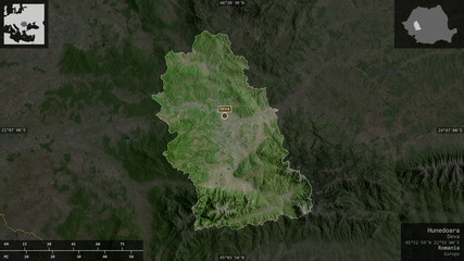 Hunedoara, Romania - composition. Satellite