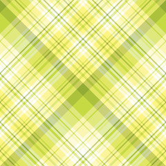 Seamless pattern in summer green, white and light yellow colors for plaid, fabric, textile, clothes, tablecloth and other things. Vector image. 2