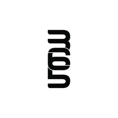 365 letter original monogram logo design - obrazy, fototapety, plakaty
