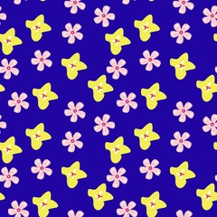 Seamless Pattern With Floral Motifs able to print for cloths, tablecloths, blanket, shirts, dresses, posters, papers.
