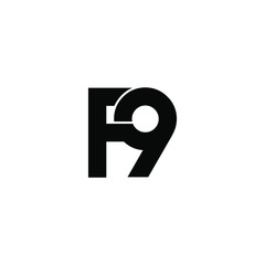 f9 letter original monogram logo design