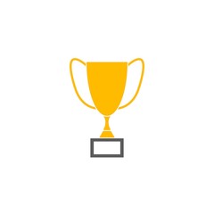Trophy cup vector icon