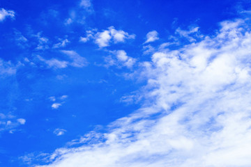 Naklejka na ściany i meble The atmosphere of the bright blue sky.