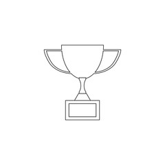 Trophy cup vector icon
