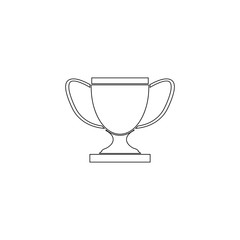 Trophy cup vector icon